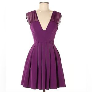 Purple Cocktail Dress - Black Halo